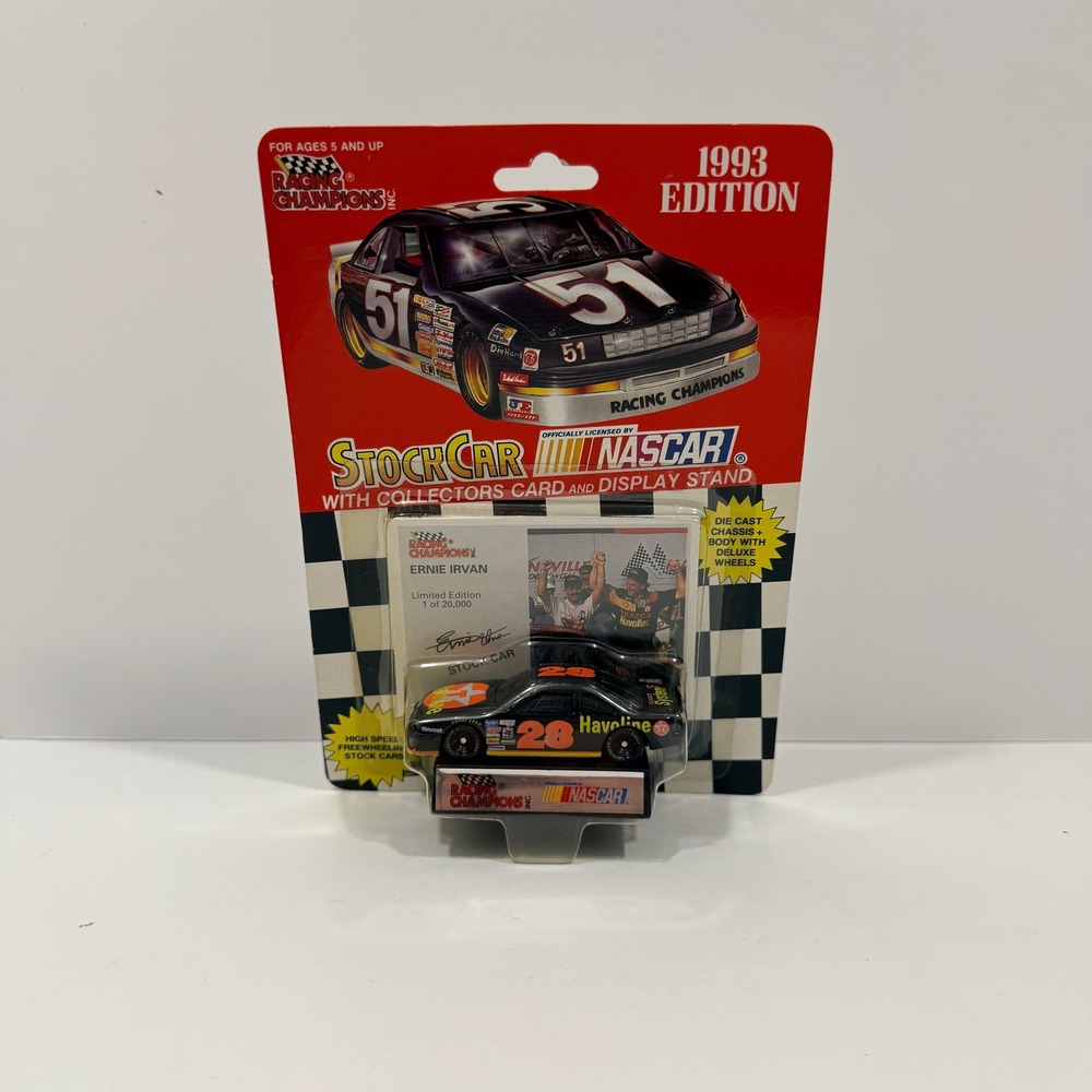 Racing Champions Stock Car Unisex OS Black New Ernie Irvan 28 Havoline 1993